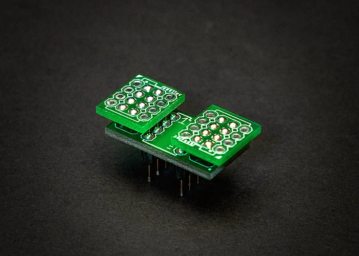 DIP8 Dual to 2xDIP8 Horizontal SE Adapter by Staccato Audio